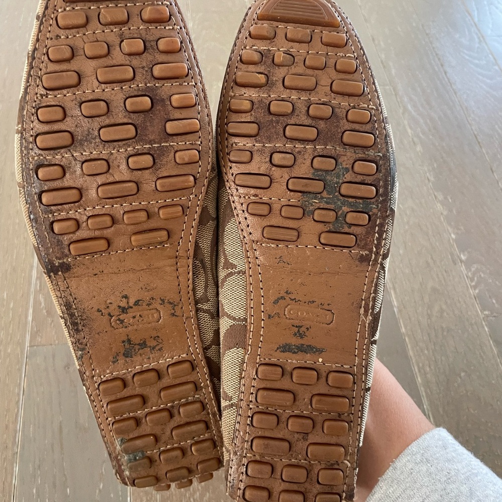 Coach Brown Logo Loafers - Picture 5 of 9